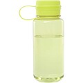 Športová fľaša 900 ml s multifunkčným viečkom, zelenožltá