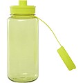 Športová fľaša 900 ml s multifunkčným viečkom, zelenožltá