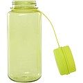 Športová fľaša 900 ml s multifunkčným viečkom, zelenožltá