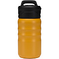 Športová fľaša Knox 350 ml RCS z recyklovanej nehrdzavejúcej ocele s dvojitou stenou a skladacou slamkou, žltá