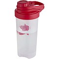 Športová fľaša s mixovacou guľôčkou 700 ml, červená