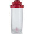 Športová fľaša s mixovacou guľôčkou 700 ml, červená