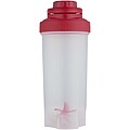 Športová fľaša s mixovacou guľôčkou 700 ml, červená