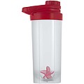 Športová fľaša s mixovacou guľôčkou 700 ml, červená
