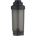 Športová fľaša s mixovacou guľôčkou 700 ml, čierna