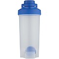 Športová fľaša s mixovacou guľôčkou 700 ml, kráľovská modrá
