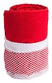 Športová osuška z mikrovlákna v obale, 185 g/m2, červená