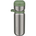 Športová termo fľaša 600 ml, zelená