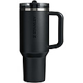 Stanley Quencher® ProTour 1180 ml recyklovaný nerezový izolovaný tumbler s slamkou, čierna