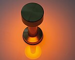 Stolná lampa z nehrdzavejúcej ocele s batériou, ružová