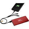 Svietiaca powerbanka SCX.design P15 5000 mAh, červená