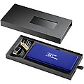 Svietiaca powerbanka SCX.design P15 5000 mAh, modrá