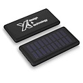 Svietiaca solárna powerbanka 8000 mAh, čierna