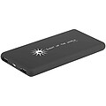 Svietiaca solárna powerbanka 8000 mAh, čierna