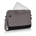 Taška na notebook, polyester 600D, 8l, šedo/čierna