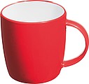 TEGATO Farebný keramický hrnček, 300 ml, červená
