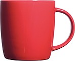 TEGATO Farebný keramický hrnček, 300 ml, červená