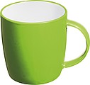 TEGATO Farebný keramický hrnček, 300 ml, zelená