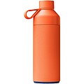 Termo fľaša na pitie, 1l, z recyklovaných materiálov, oranžová