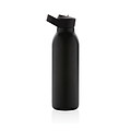 Termo fľaša na pitie s slamkou, 500ml, čierna