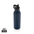 Termo fľaša na pitie s slamkou, 500ml, námornícka modrá