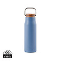 Termo fľaša na pitie z recyklovanej ocele, 300ml, modrá