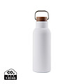 Termo fľaša na pitie z recyklovanej ocele, 580ml, biela