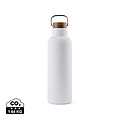 Termo fľaša na pitie z recyklovanej ocele, 800ml, biela