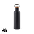 Termo fľaša na pitie z recyklovanej ocele, 800ml, čierna
