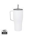 Termofľaša z RCS recyklovanej nerezovej ocele 800 ml, biela/sivá