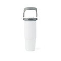 Termofľaša z RCS recyklovanej nerezovej ocele 880ml, biela/sivá
