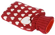 Termofor v pletenom obale, objem 750 ml, červená