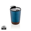 Termohrnček s korkovým dnom, 300ml, modrý