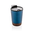 Termohrnček s korkovým dnom, 300ml, modrý
