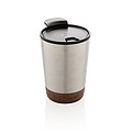 Termohrnček s korkovým dnom, 300ml, strieborný