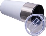 Termohrnček s plastovým vnútrom 600 ml, biela