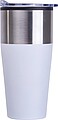 Termohrnček s plastovým vnútrom 600 ml, biela