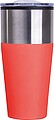 Termohrnček s plastovým vnútrom 600 ml, červená