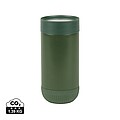 Termohrnček s push uzáverom z RCS recyklovanej nehrdzavejúcej ocele 350 ml, kaki