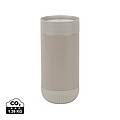 Termohrnček s push uzáverom z RCS recyklovanej nehrdzavejúcej ocele 350 ml, sivá
