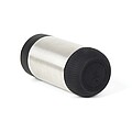 Termohrnček s push uzáverom z RCS recyklovanej nehrdzavejúcej ocele 350 ml, strieborná/čierna