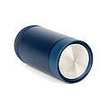 Termohrnček s push uzáverom z RCS recyklovanej nehrdzavejúcej ocele 350 ml, tmavá modrá