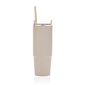 Termohrnček s rúčkou 750 ml z RCS recyklovaného plastu, krémová