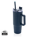 Termohrnček s slamkou na pitie, 750 ml, námornícka modrá