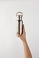 Termoska 500ml, s pútkom, strieborná
