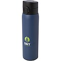 Termoska z recyklovanej nehrdzavejúcej ocele, 450 ml, modrá