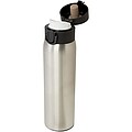 Termoska z recyklovanej nehrdzavejúcej ocele, 450 ml, strieborná