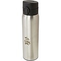 Termoska z recyklovanej nehrdzavejúcej ocele, 450 ml, strieborná