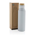 Termoska z recyklovanej ocele, objem 500 ml, biela