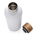 Termoska z recyklovanej ocele, objem 500 ml, biela